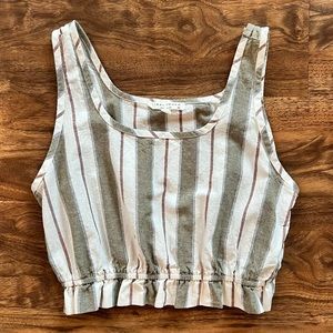 Final Touch Small Striped Crop Top